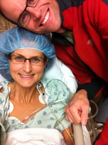 My unwaveringly supportive husband Dan and me before what I was convinced would be my last surgery in November 2012. (Photo credit:  Heidi Armstrong)