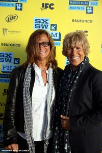 Nyad with her long time best friend and swim handler Bonnie Stoll during the SXSW premiere of The Other Shore (photo by Kristen Carey)