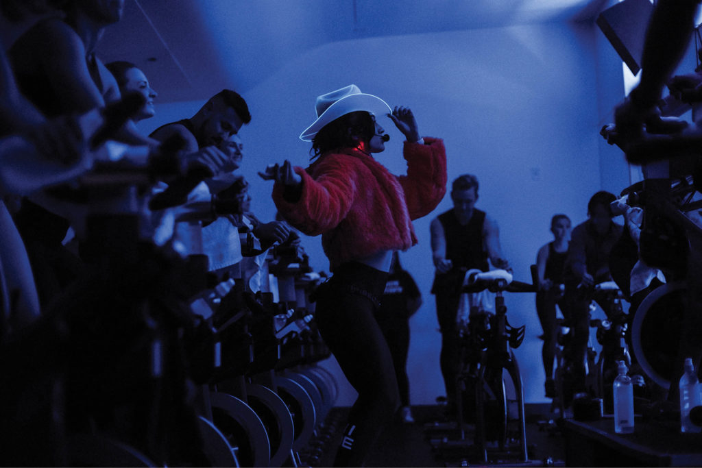 Inside RIDE Indoor Cycling.