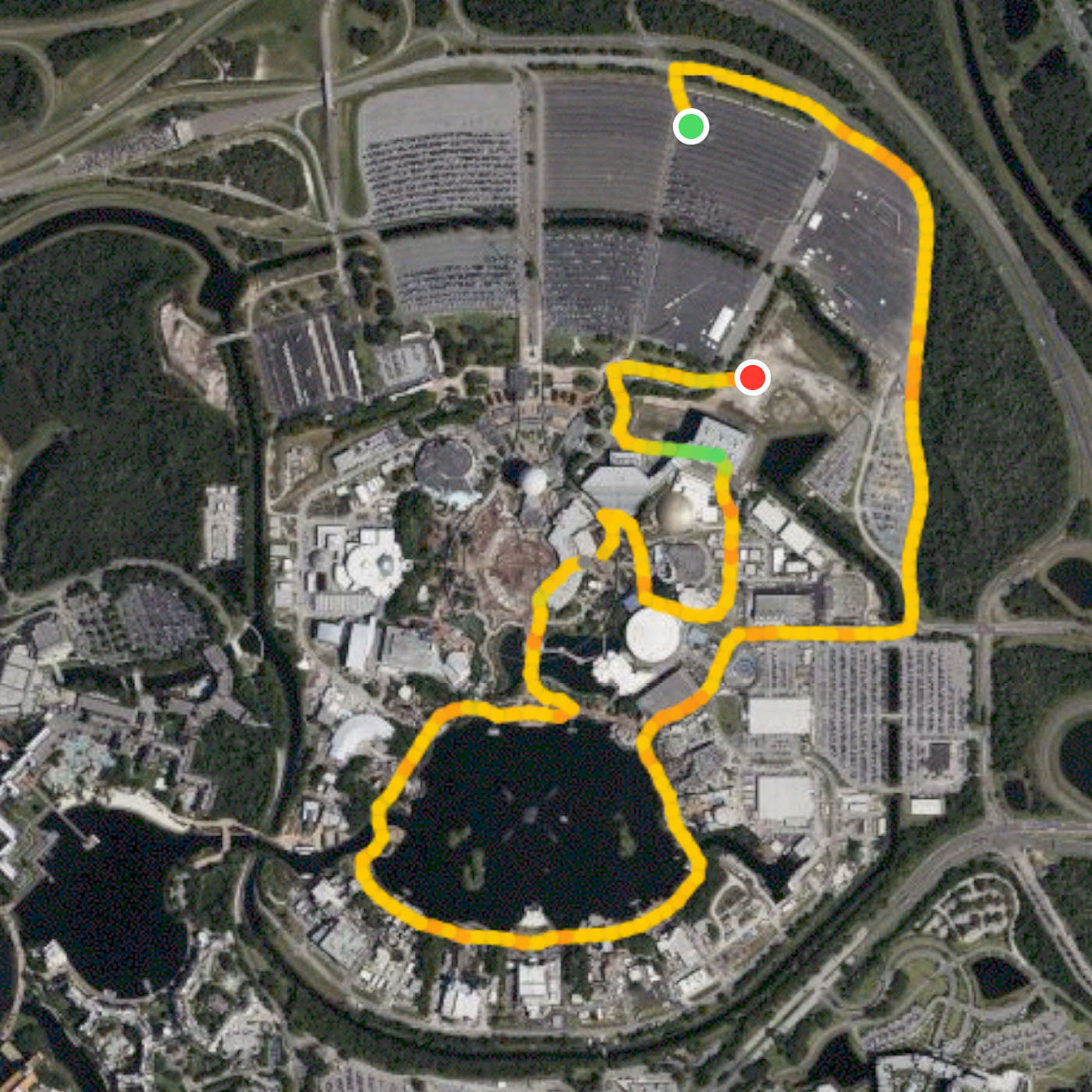 Disney Wine and Dine 5K Route